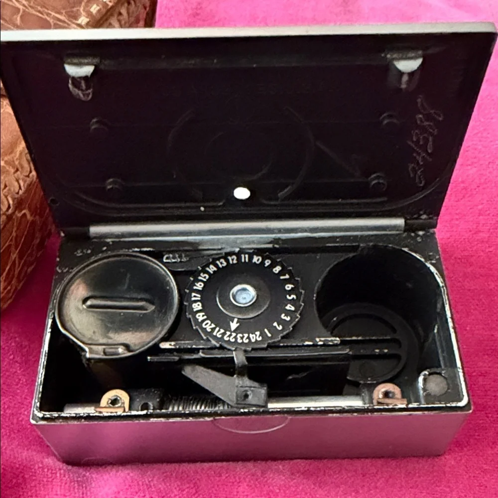 Vintage Whittaker Micro 16 Camera with Brown Leather Case